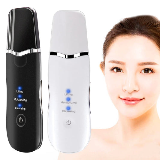 Ultrasonic Skin Scrubber – Professional Pore Cleaner & Blackhead Remover | Deep Facial Cleansing Device for Home Use