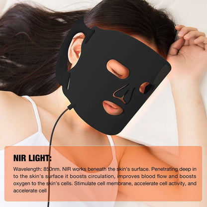Rechargeable Rejuvenation LED Face Mask – 4 Colors PDT Photon Therapy for Skin Rejuvenation & Anti-Aging