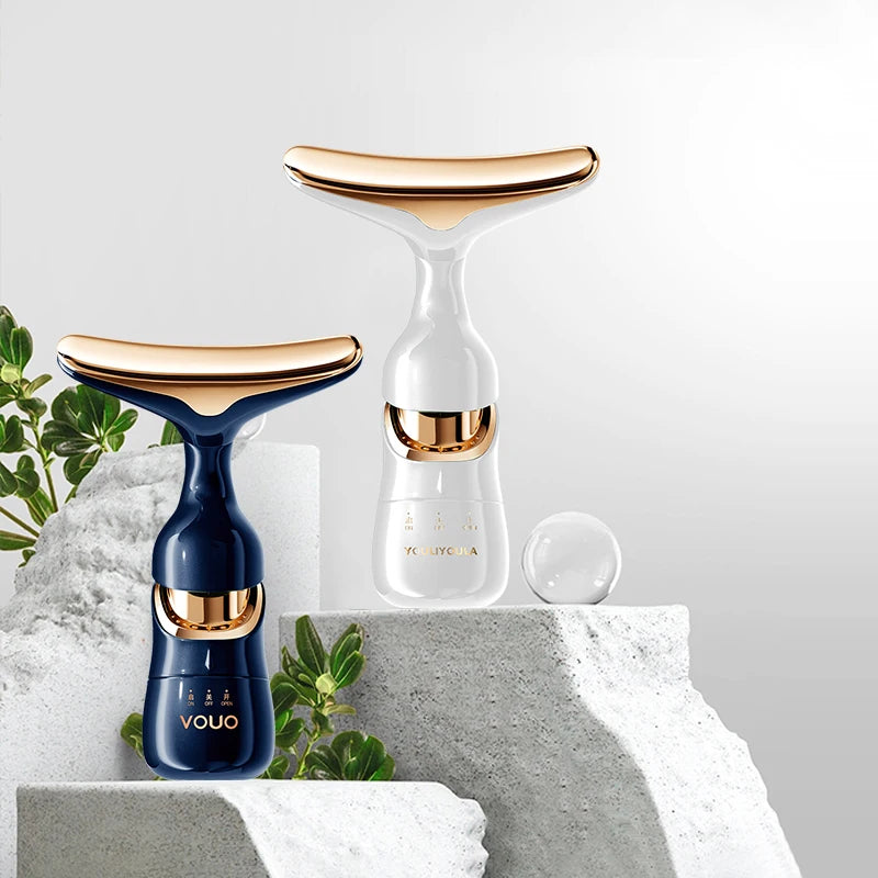 Luxury EMS Face & Neck Massager – Anti-Aging Skin Tightening Device by Reveal Aura™