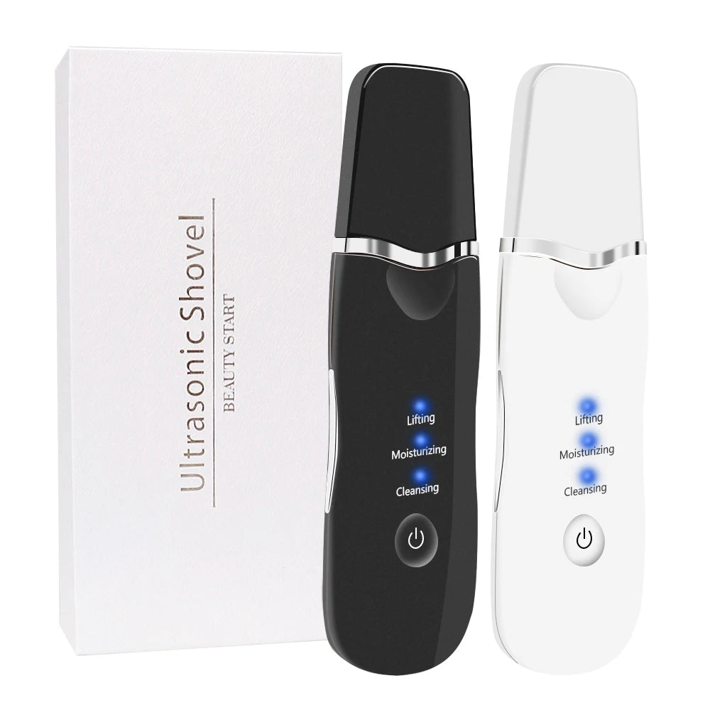 Ultrasonic Skin Scrubber – Professional Pore Cleaner & Blackhead Remover | Deep Facial Cleansing Device for Home Use