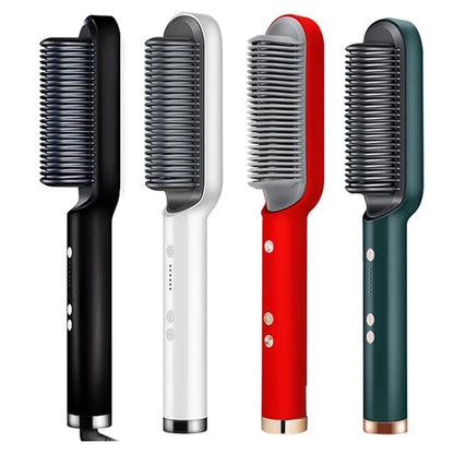 High-Quality Electric Hair Straightener Brush – Professional Fast Heating Ceramic Hair Straightener.
